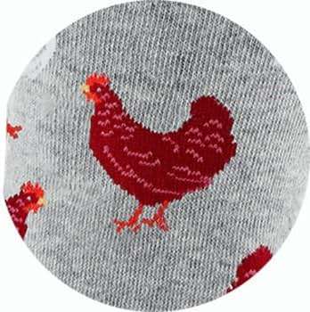 WHD Fluffy Chicken Crew Socks for Women & Men | Farm Animal Lover Socks, Barnyard Fun - Image 3
