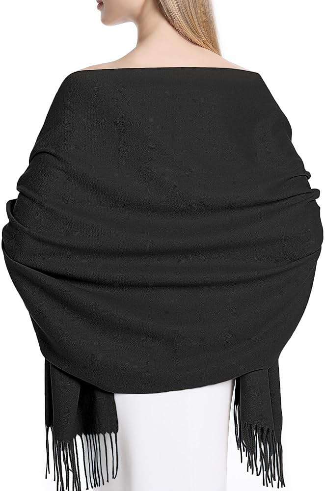 Sofier Pashmina Shawl Wraps for Women Formal Evening Dress Blanket Scarves Fashion Wedding Bridesmaid Gifts Cashmere Feel - Image 1
