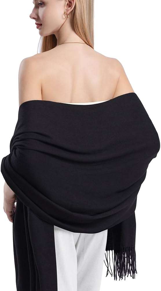 Sofier Pashmina Shawl Wraps for Women Formal Evening Dress Blanket Scarves Fashion Wedding Bridesmaid Gifts Cashmere Feel - Image 5