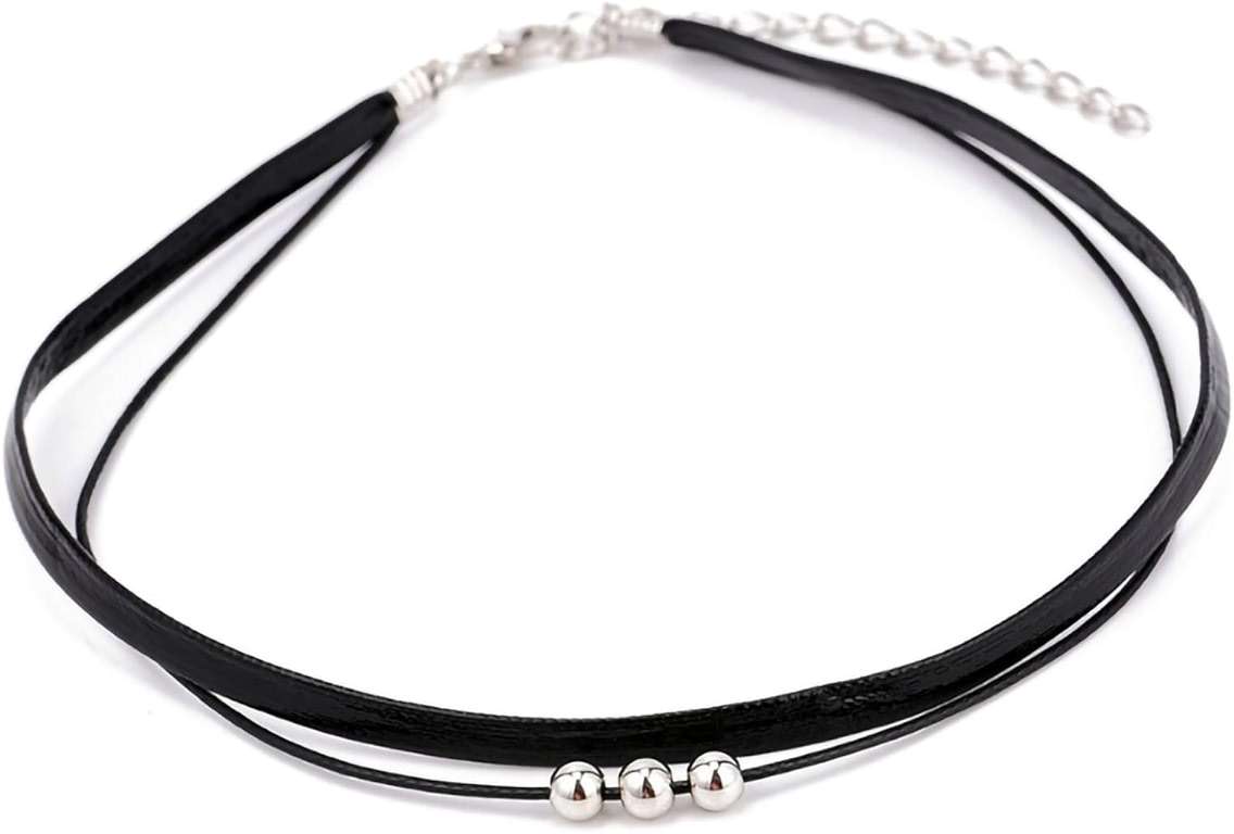Fesciory Black Necklaces for Women, Adjustable Layered Velvet Leather Lace Collar Necklace, Goth Jewelry Gifts. - Image 6