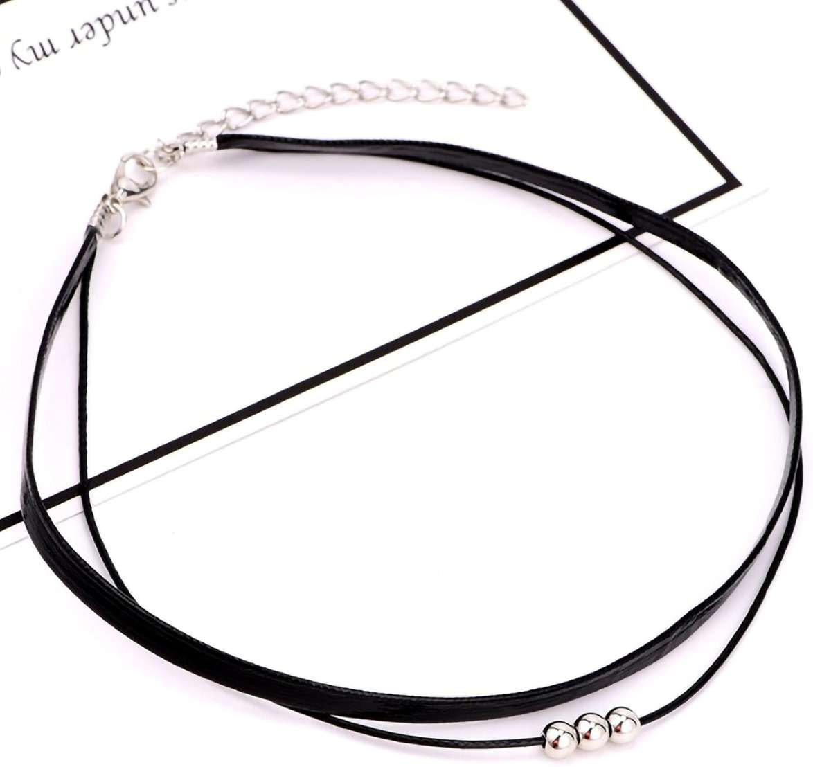 Fesciory Black Necklaces for Women, Adjustable Layered Velvet Leather Lace Collar Necklace, Goth Jewelry Gifts. - Image 7