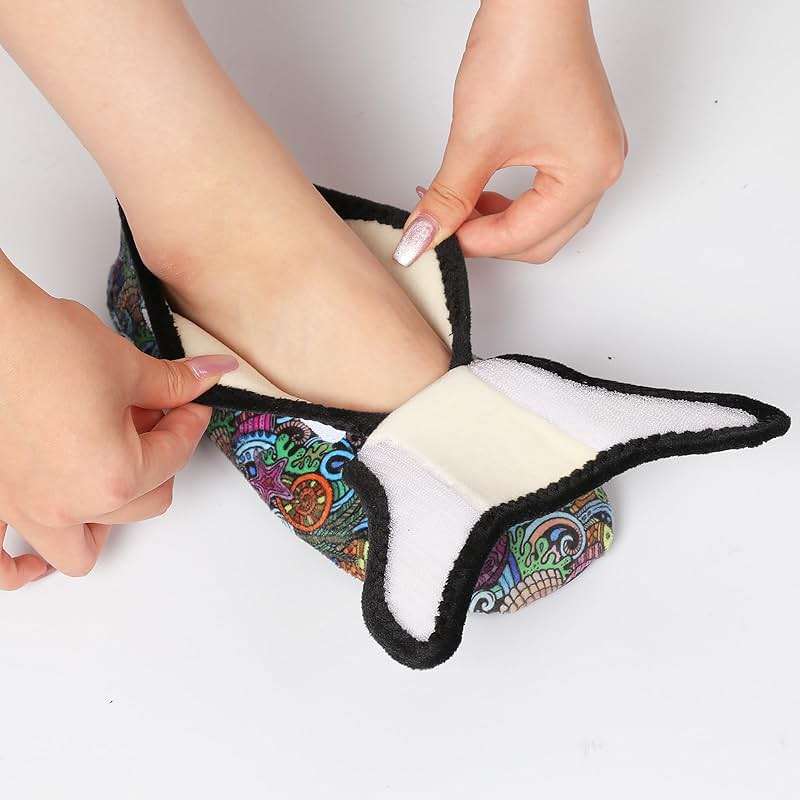 BARERUN Slippers for Women Men Wide House Diabetic Shoes for Women Men Warm Arthritis Edema Swollen Neuropathy Socks Slip on Adjustable Fuzzy Comfy Soft Womens Mens Bedroom Sliipers - Image 5