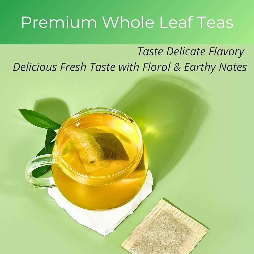 Organic Green Tea Bags| 70 Count VitalForest Unbleached ECO-Conscious Chinese Green Tea Packets| Te Verde Organico Natural Premium Real China Herbal Tea - Image 5