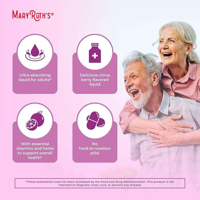 MARYRUTH'S Sea Moss + Immune & Energy Liposomal 140mg Irish Sea Moss | Vitamin B12 | Vitamin E | Elderberry | Rose Hip Oil | Orange Oil | Immune Support Supplement | Vegan | Sugar Free | 7.6 oz - Image 6