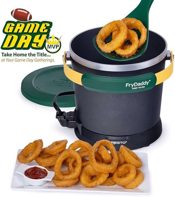 Presto 05427 FryDaddy Electric Deep Fryer, Green/Gold - Image 7