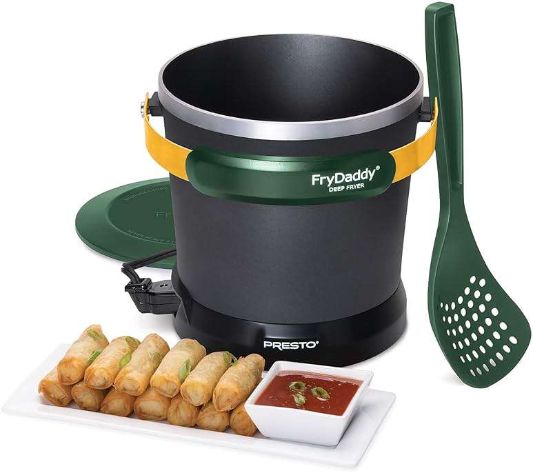 Presto 05427 FryDaddy Electric Deep Fryer, Green/Gold - Image 8