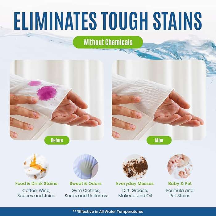 Eco-Friendly 80 Loads Ultra Concentrated Laundry Detergent Sheets Travel Friendly Stain-Fighting Enzymes & Plant Powered, Washer Sheets, Space Saving, for Hot/Cold Cycles, Tackles Tough Stains & Odors - Image 2