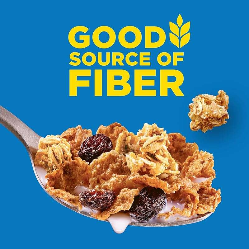 Kellogg's Raisin Bran Crunch Breakfast Cereal, Good Source of Fiber, Giant Size, 24.5 oz - Image 3