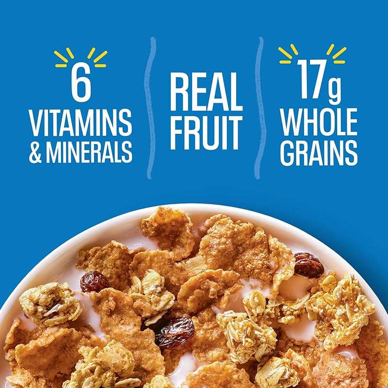 Kellogg's Raisin Bran Crunch Breakfast Cereal, Good Source of Fiber, Giant Size, 24.5 oz - Image 7