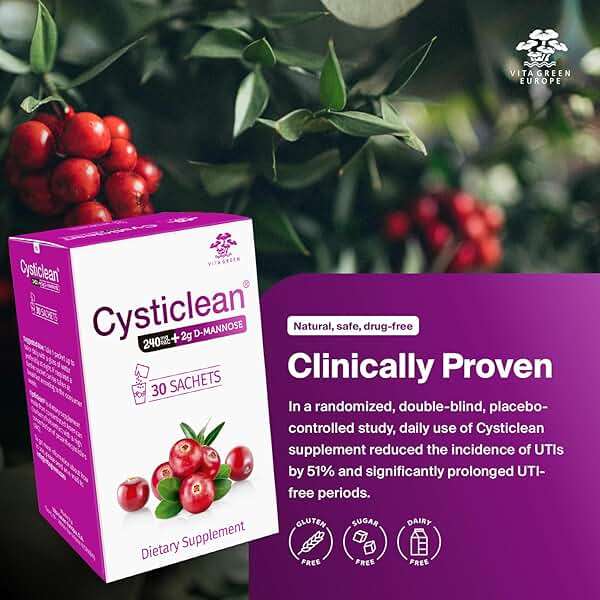 Cysticlean 240mg PAC + D-Mannose 2g - Image 3