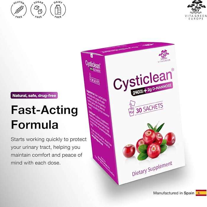 Cysticlean 240mg PAC + D-Mannose 2g - Image 4