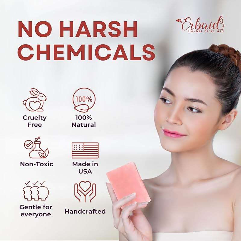 Calamine Soap Bar for Itching – All Natural Instant Itch Relief – Calming Calamine Soap for Itchy Skin, Insect Bite, Eczema, Poison Ivy Rash, Chicken Pox – Pure Raw Anti-Itch Body Wash Made in USA - Image 5