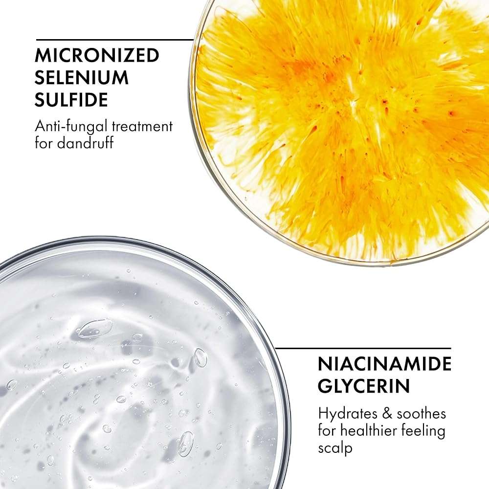 Vichy Dercos Dandruff Shampoo, Antifungal Itchy Scalp Treatment for Men & Women, Clinical Strength Selenium Sulfide, Formulated with Niacinamide & Salicylic Acid, Color Safe, Dermatologist Recommended - Image 8