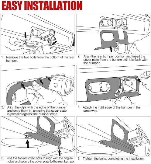 Mabett Rear Bumper Cover Plate for 2026 2022-2025 Ford Maverick Accessories, Hitch Surround Cover Protection for Maverick with 4/7-Pin Connector Hitch (Not for Lobo) - Image 7