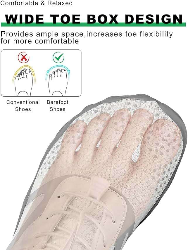 todaysunny Barefoot Shoes Mens Womens Minimalist Cross Training Shoes with Wide Toe Box Athletic Zero Drop Trail Walking Hiking Running Sneakers - Image 2