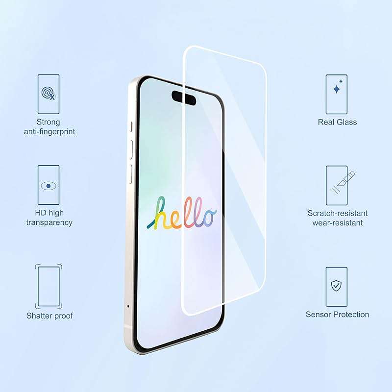 Ailun 3 Pack Screen Protector for iPhone 16 Pro Max [6.9 inch] + 3 Pack Camera Lens Protector with Installation Frame,Case Friendly Tempered Glass Film[9H Hardness][Not for iPhone 16e/16/16 Pro/Plus] - Image 2