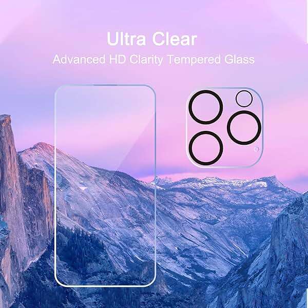 Ailun 3 Pack Screen Protector for iPhone 16 Pro Max [6.9 inch] + 3 Pack Camera Lens Protector with Installation Frame,Case Friendly Tempered Glass Film[9H Hardness][Not for iPhone 16e/16/16 Pro/Plus] - Image 3