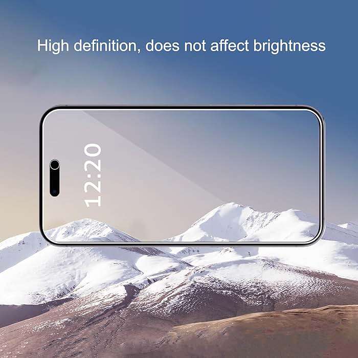 Ailun 3 Pack Privacy Screen Protector for iPhone 16 Pro Max [6.9 inch], Anti Spy Private Tempered Glass Anti-Scratch Case Friendly - Image 3