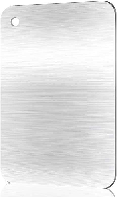 Stainless Steel Cutting Boards for Kitchen - Food Grade, Non-Stick Chopping Board for Meat, Fruit, Vegetables - Dishwasher Safe (12 x 8 in) - Image 8