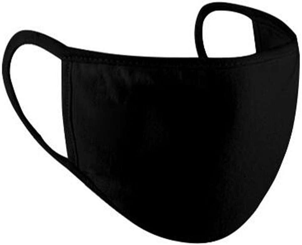 Suplove Unisex Cartoon Mouth Mask Reusable Face Masks 2 Pack Washable Cotton Face Protection for Adult Teens (2, Black10) - Image 2