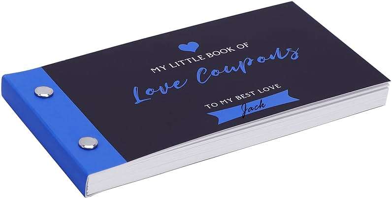 JULEASEL Love Coupon Book for Him - Romantic Love Gifts for Husband Boyfriend, 20 Fun Love Coupons +10 Blank Wild Cards- Couples Gifts for Anniversaries, Birthdays, Valentine's Day & More! - Image 1