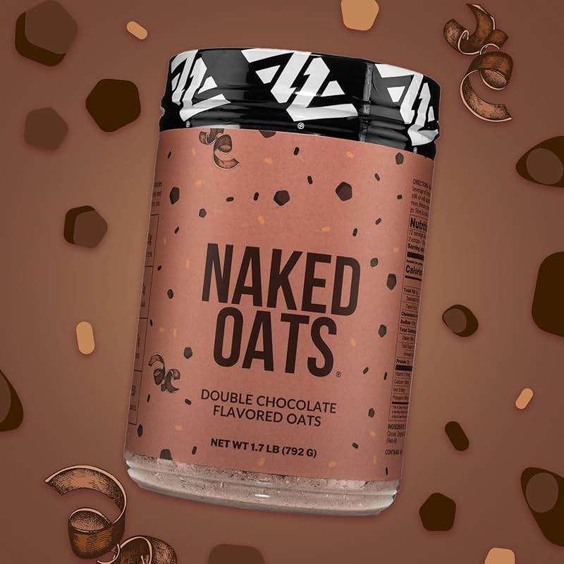 Naked Oats - Double Chocolate Overnight Oats, 20g Grass-Fed Protein, Gluten-Free Oatmeal Instant Breakfast or Shake, High Protein Oatmeal, High Fiber Breakfast Shake, Non GMO, No Soy - 12 Servings - Image 7