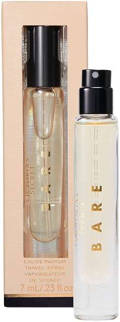 Victoria's Secret Bare Eau de Parfum Travel Spray, Notes of Australian Sandalwood, Mandarin Madagascar & Egyptian Violet, Mini Perfumes for Women (0.23 oz) - Image 1
