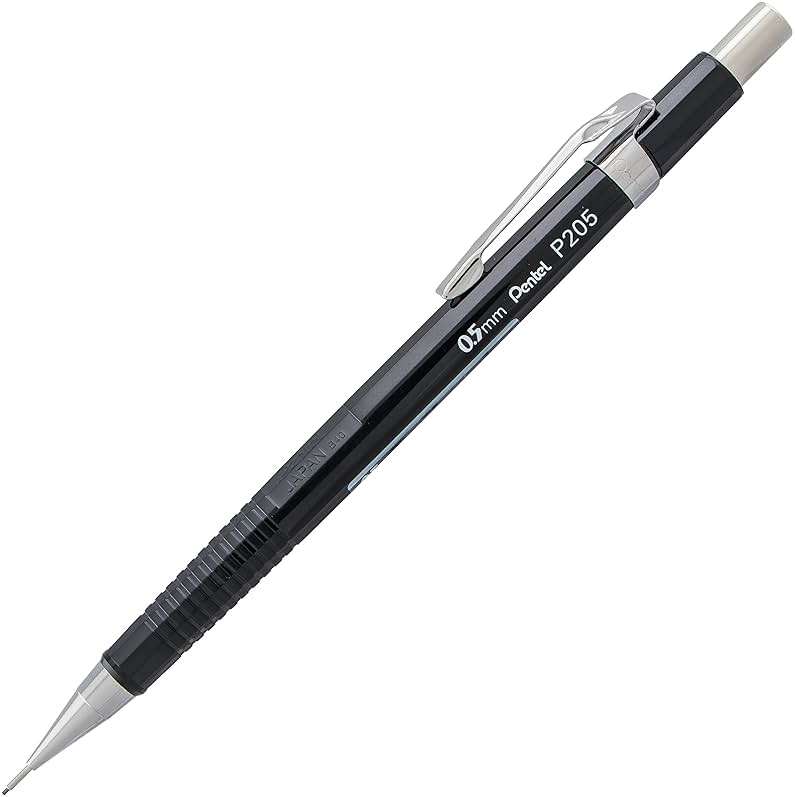 Pentel Sharp Mechanical Pencil, (0.5mm), Fine Line, Black Barrel, Pack of 4 (P205PF4A) - Image 2