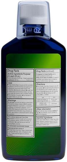 AXIV DM Max Liquid Cough & Cold Medicine for Adults, Cold and Flu Medicine for Excess Mucus Relief, 6 fl oz - Image 2