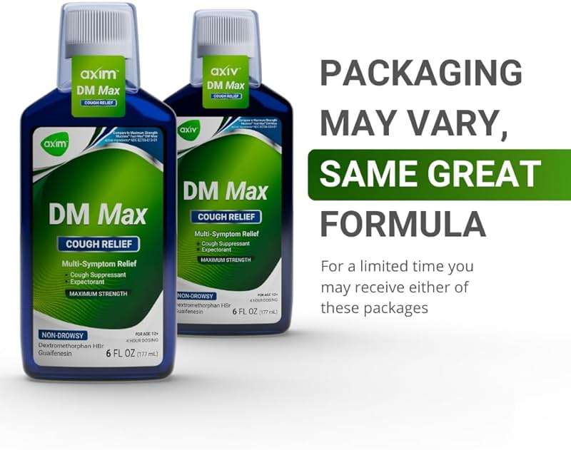 AXIV DM Max Liquid Cough & Cold Medicine for Adults, Cold and Flu Medicine for Excess Mucus Relief, 6 fl oz - Image 4