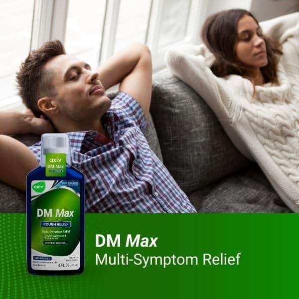 AXIV DM Max Liquid Cough & Cold Medicine for Adults, Cold and Flu Medicine for Excess Mucus Relief, 6 fl oz - Image 5