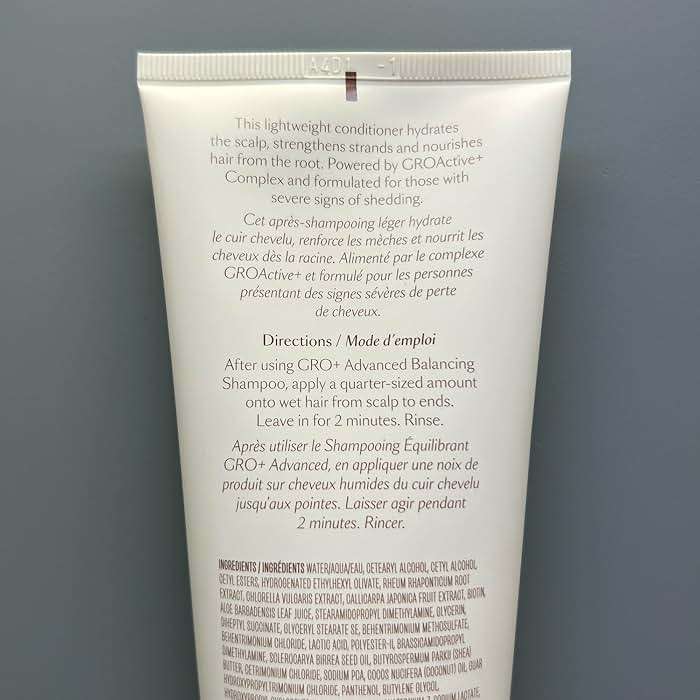 VEGAMOUR GRO+ Advanced Balancing Conditioner | Hydrates the Scalp, Nourishes and Softens Hair | For Severe Signs of Thinning | Color Safe, Vegan, Cruelty-Free, Formulated Without Silicones (8 Fl Oz) - Image 3