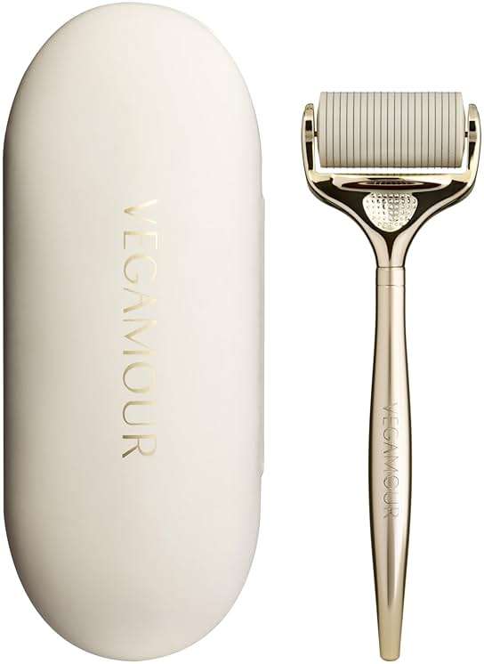 VEGAMOUR GRO+ Advanced Dermaroller | 1,200 Microneedle 0.25mm Scalp Tool | Gently Exfoliates the Scalp | Wide Head for Maximum Coverage - Image 1