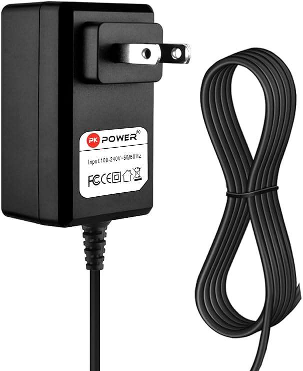 PKPOWER 18V Charger for Hypervolt Gun Power for Hyperice 2 pro power for Hypervolt 2 model 53200 038-00 for Hypervolt Go 55000 001-00 for Hypervolt Go 2 55200 001-00 for Vyper 3/2/go gun DC Power Cord - Image 1