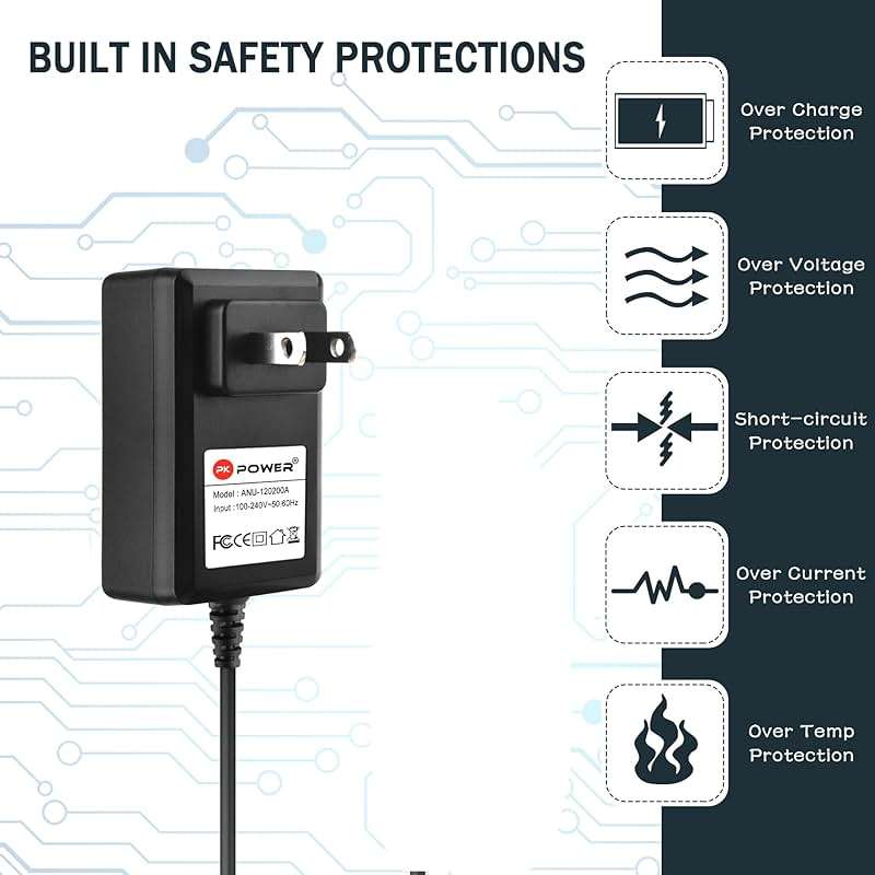 PKPOWER 18V Charger for Hypervolt Gun Power for Hyperice 2 pro power for Hypervolt 2 model 53200 038-00 for Hypervolt Go 55000 001-00 for Hypervolt Go 2 55200 001-00 for Vyper 3/2/go gun DC Power Cord - Image 3