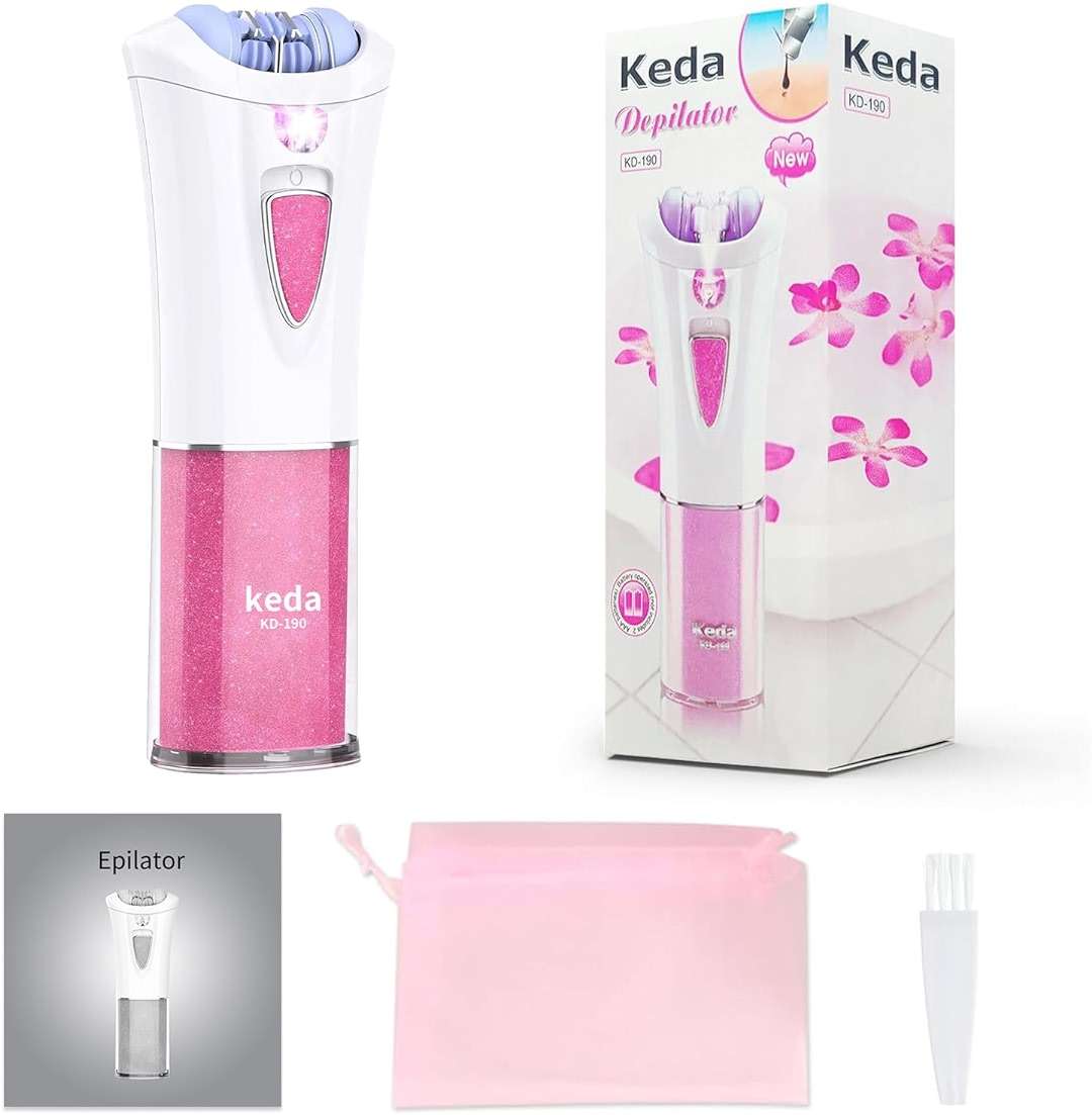 Mini Epilator - Hair Remover for Women, Full Body Smooth Glide Epilator, with LED Light for Precision, Portable Electric Lady Shaver for Face, Armpits, Arms, Bikini, and Legs - Image 9