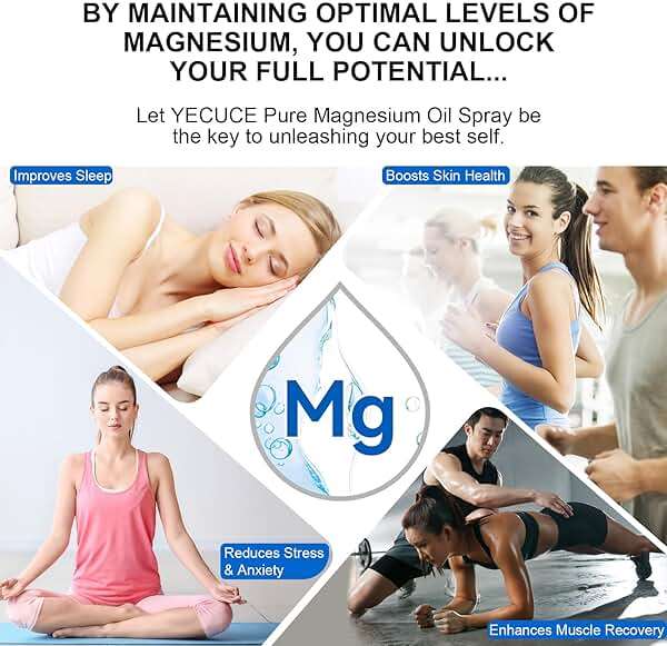 Pure Magnesium Oil Spray, Organic Natural Magnesium Oil Spray for Feet, Body, Skin, Topical Products (2 Pack) - Image 5