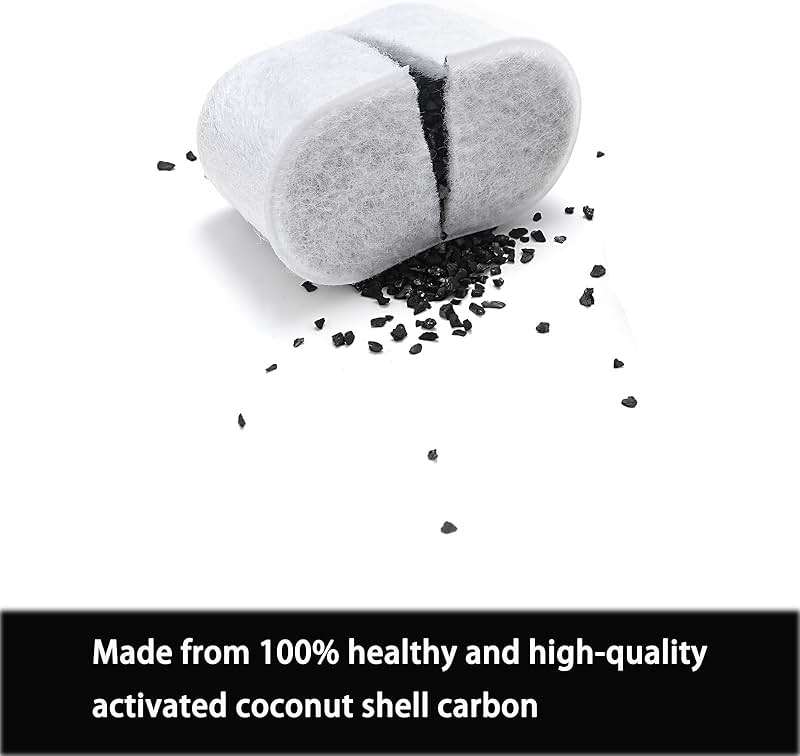 BES870, BES876, BES878, BES840 Charcoal Water Filter Replacement for Breville Barista Express/Pro (Impress) Espresso BES870XL, BES876BSS, BES878BSS,BES840XL,BES860XL, BES810BSS (6pcs). - Image 3