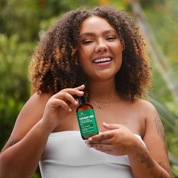 Botanic Hearth 100% Pure Rosemary Mint Oil For Hair Growth & Hair Treatment Oils 2 Fl Oz | Infused with coconut Oil | Hair Oil Repairs Dry Damaged Hair, Strengthening, Healthier | All Hair Types - Image 5