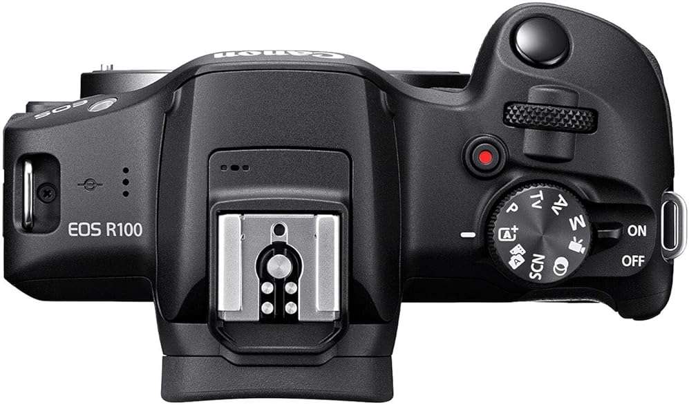 Canon EOS R100 Mirrorless Camera w/Canon RF-S 18-45mm f/4.5-6.3 IS STM Lens + Extra Battery + Case + 64GB Memory (22pc Bundle) (Renewed) - Image 5