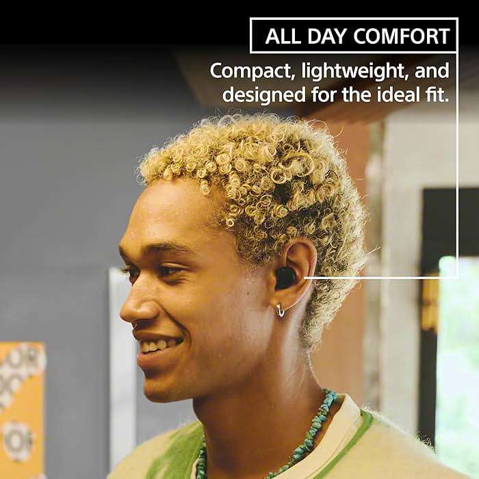 Sony WF-C510 Truly Wireless in-Ear Bluetooth Earbud Headphones with up to 22-Hour Battery, Multipoint-Connection, Mic and IPX4 Water Resistance, Black - Image 2