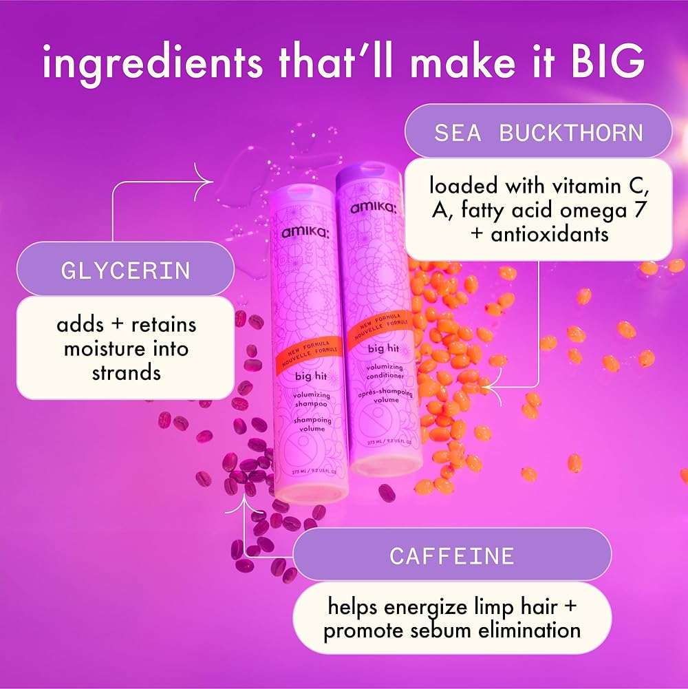 amika big hit volumizing shampoo - Image 4