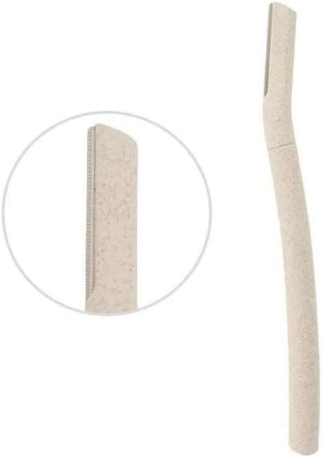 Derma-Plane Razor | Biodegradable Face Razor | Eyebrow Shaper | Recycled Wheat Straw Material | Eco-Friendly | 3 Count (Pack of 1) - Image 4