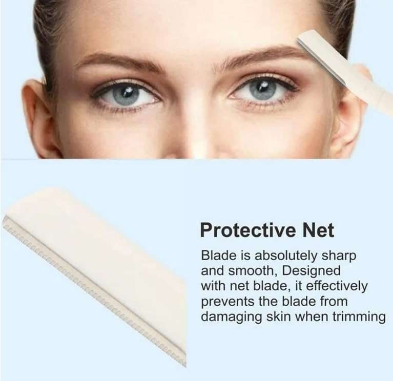 Derma-Plane Razor | Biodegradable Face Razor | Eyebrow Shaper | Recycled Wheat Straw Material | Eco-Friendly | 3 Count (Pack of 1) - Image 5