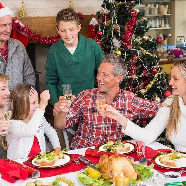 Tbsone 50-Count Christmas Disposable Paper Plates: Large Oval Heavy-Duty Dinnerware Set for Party Supplies and Holiday Dinner Table Decorations, 10.2 x 12.6 Inch (Christmas-Car) - Image 5