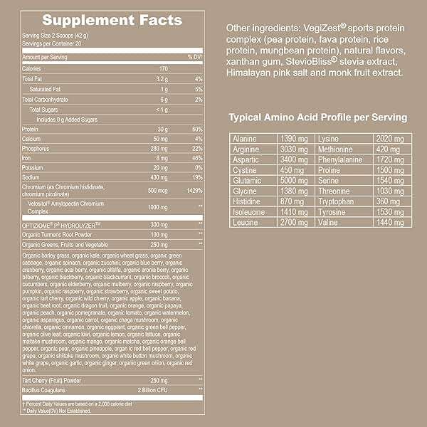 Vegan Sport Protein Powder Vanilla – 30g Plant Based Protein, VELOSITOL, BCAAs, Organic Greens & Fruits, Probiotics, Tart Cherry for Post Workout Recovery, Inform Sports Certified Keto - 20 servings - Image 7