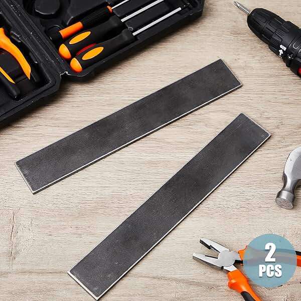 Hicarer 2 Pcs 2 x 1/4 x 12 Inch Steel Flat Bar Metal Stock Hot Rolled Steel Plate Solid Plain Metal Flat Bar Stock - Image 7