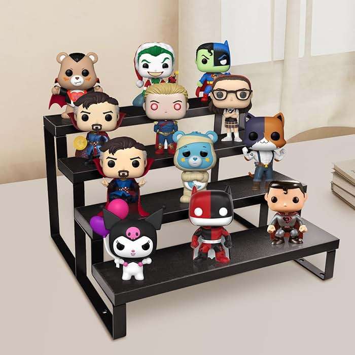 Wood Cologne Organizer for Men,12 Inch 4 Tier Cologne Stand Waterproof Perfume Organizer for Dresser with Anti-Slip Washers,Wooden Display Risers Stand for Party,Makeup,Figures,Cupcake,Perfume,Dessert - Image 7