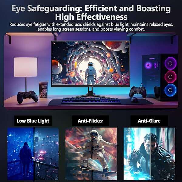 Z-Edge 27-inch Gaming Monitor QHD 2560 x 1440 2K, 180Hz Refresh Rate, 1ms MPRT, UG27QF Fast IPS Computer Monitor with Crosshair, HDMI 2.0x2, DP 1.4x2 - Image 8