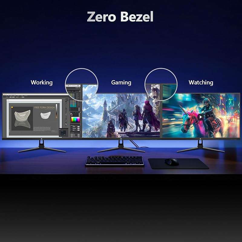 Z-Edge 27-inch Gaming Monitor QHD 2560 x 1440 2K, 180Hz Refresh Rate, 1ms MPRT, UG27QF Fast IPS Computer Monitor with Crosshair, HDMI 2.0x2, DP 1.4x2 - Image 9